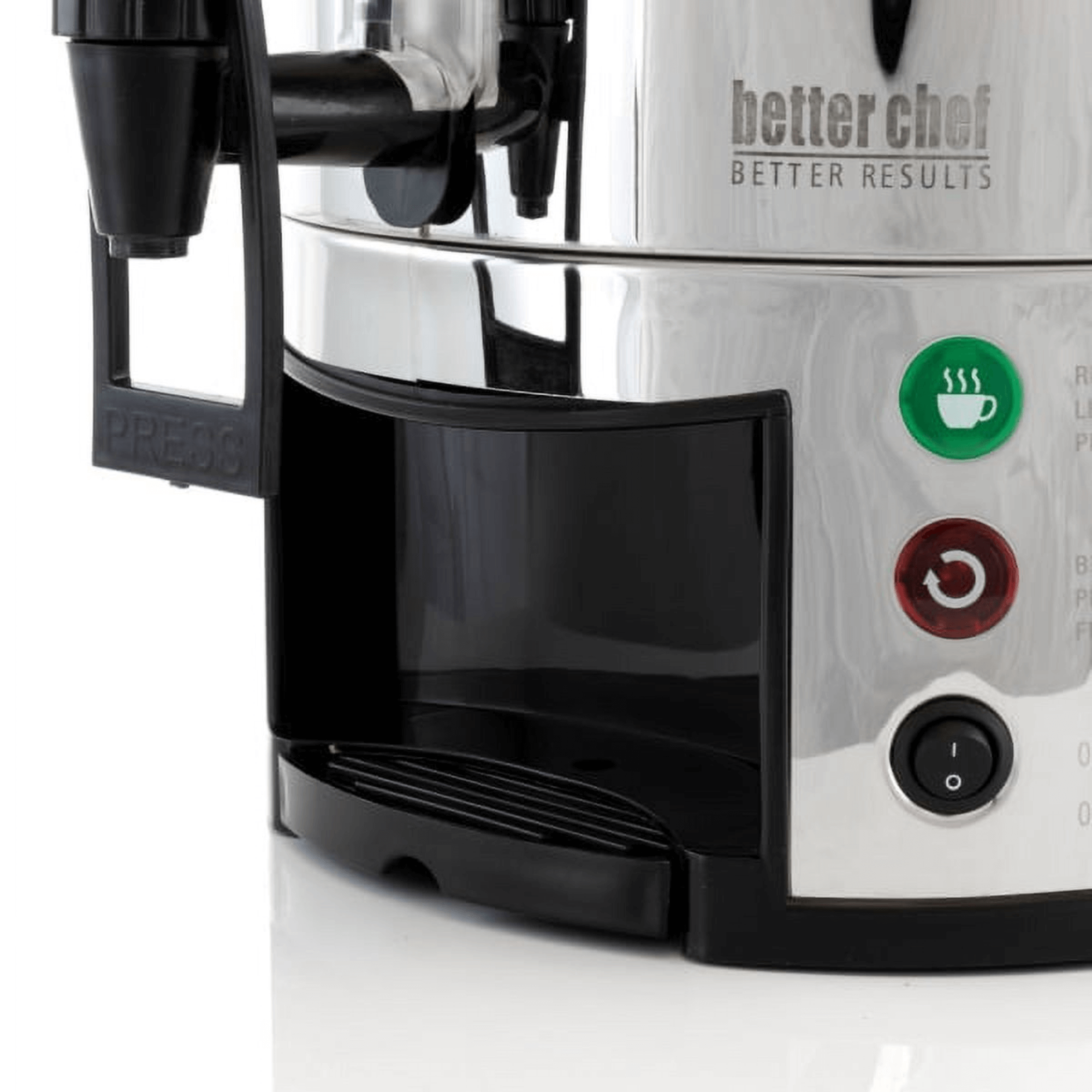 Better Chef 100 Cup Stainless Steel Urn Coffeemaker Jupiter Gear Home