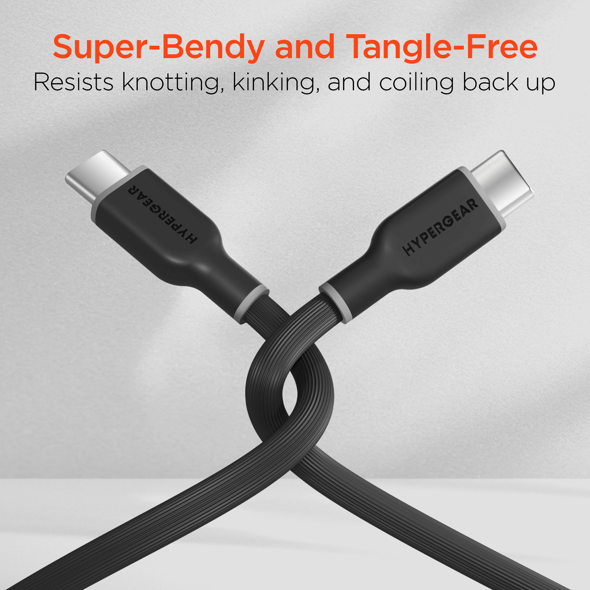 HyperGear Flexi PRO USB-C to USB-C Cable 4ft Jupiter Gear Home