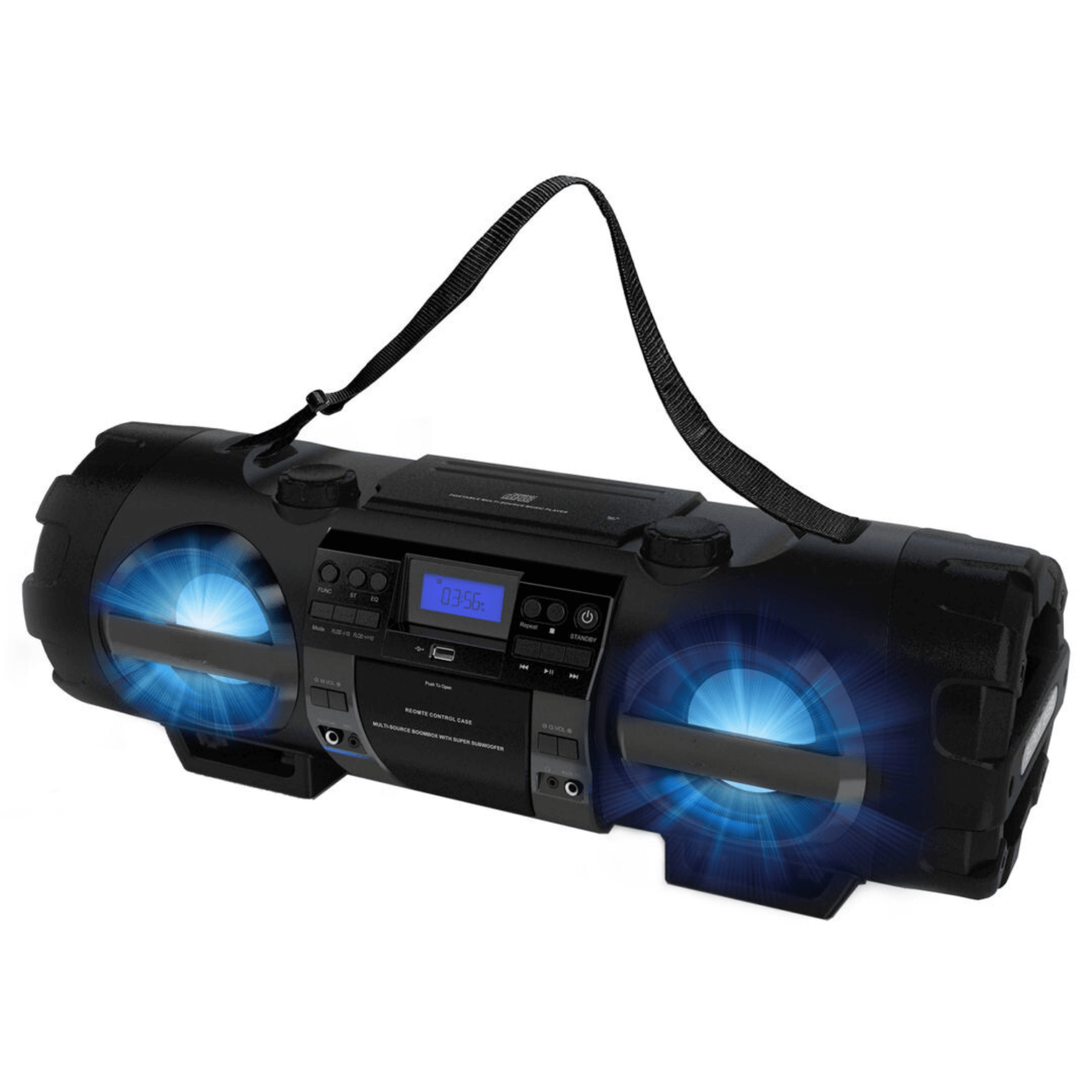 Emerson Dual Subwoofer Bluetooth Boombox Jupiter Gear Home