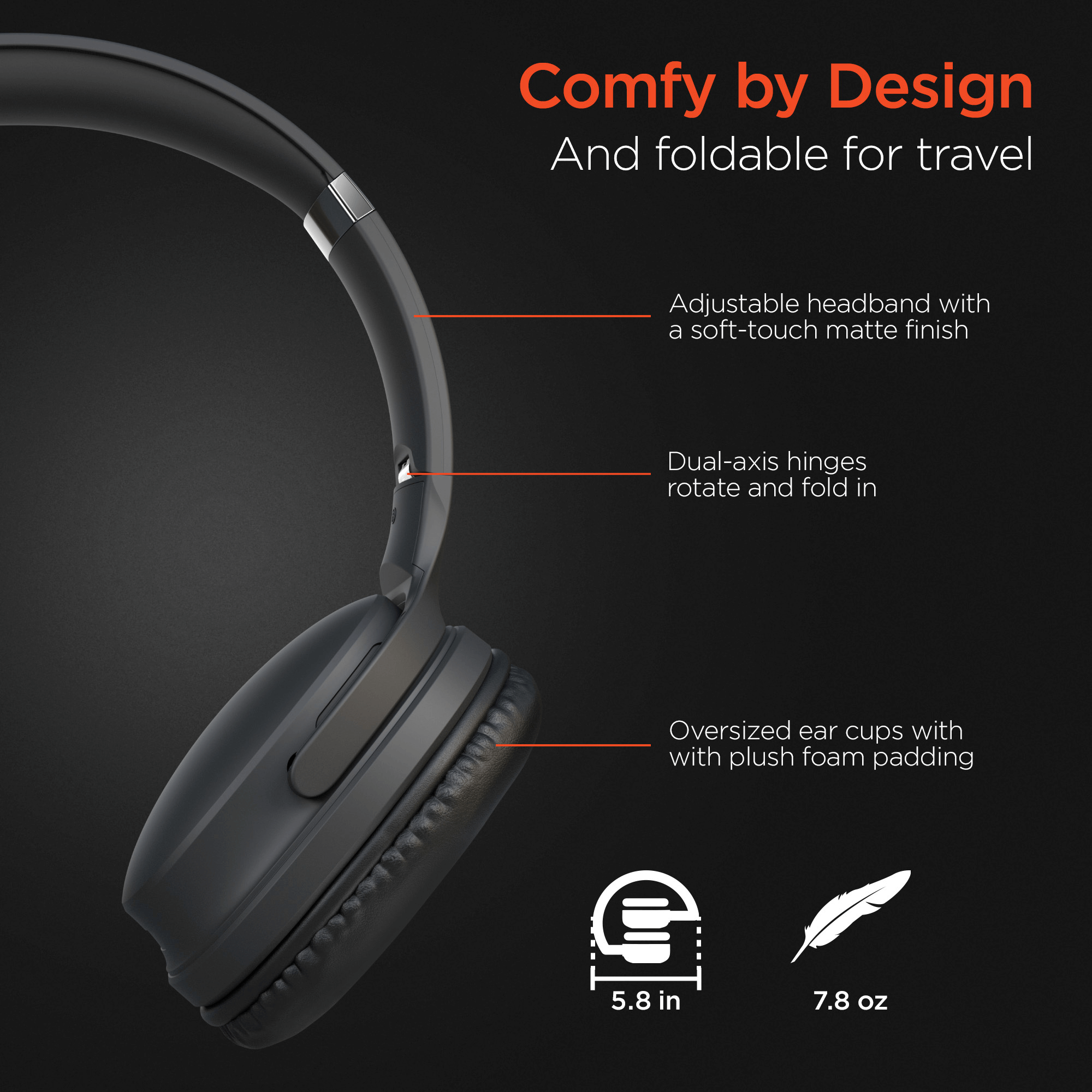 HyperGear Flip 2-in-1 Headphones Plus Speaker Jupiter Gear Home