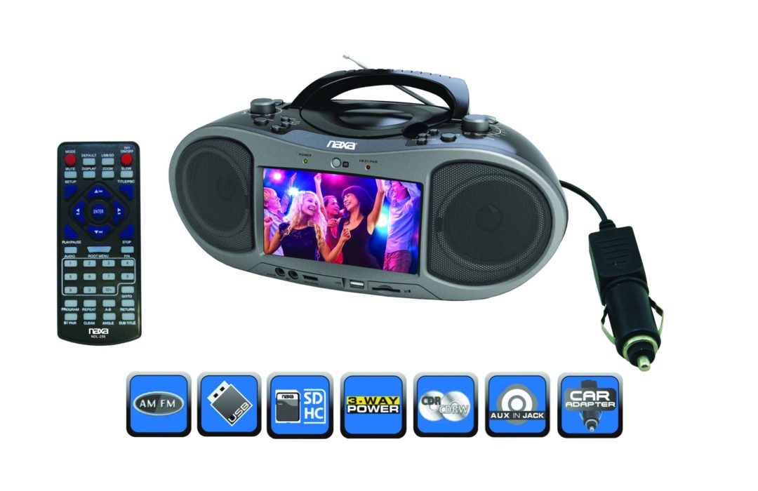 Naxa 7" Bluetooth DVD Boombox Jupiter Gear Home