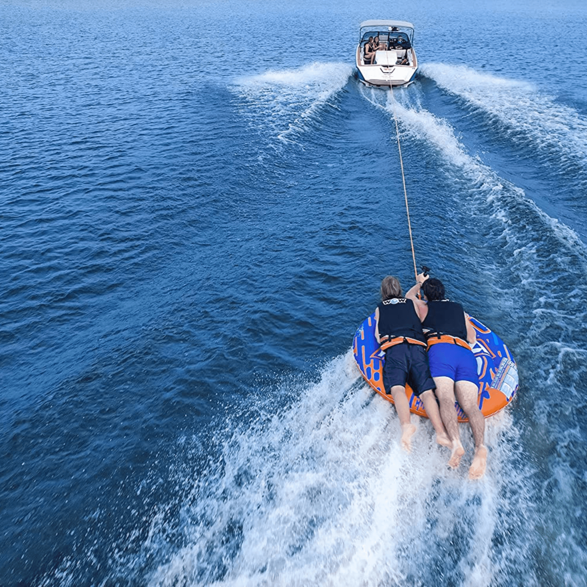 WOW Watersports Nova 2 Person Towable Deck Tube with Foam Handles Jupiter Gear Home