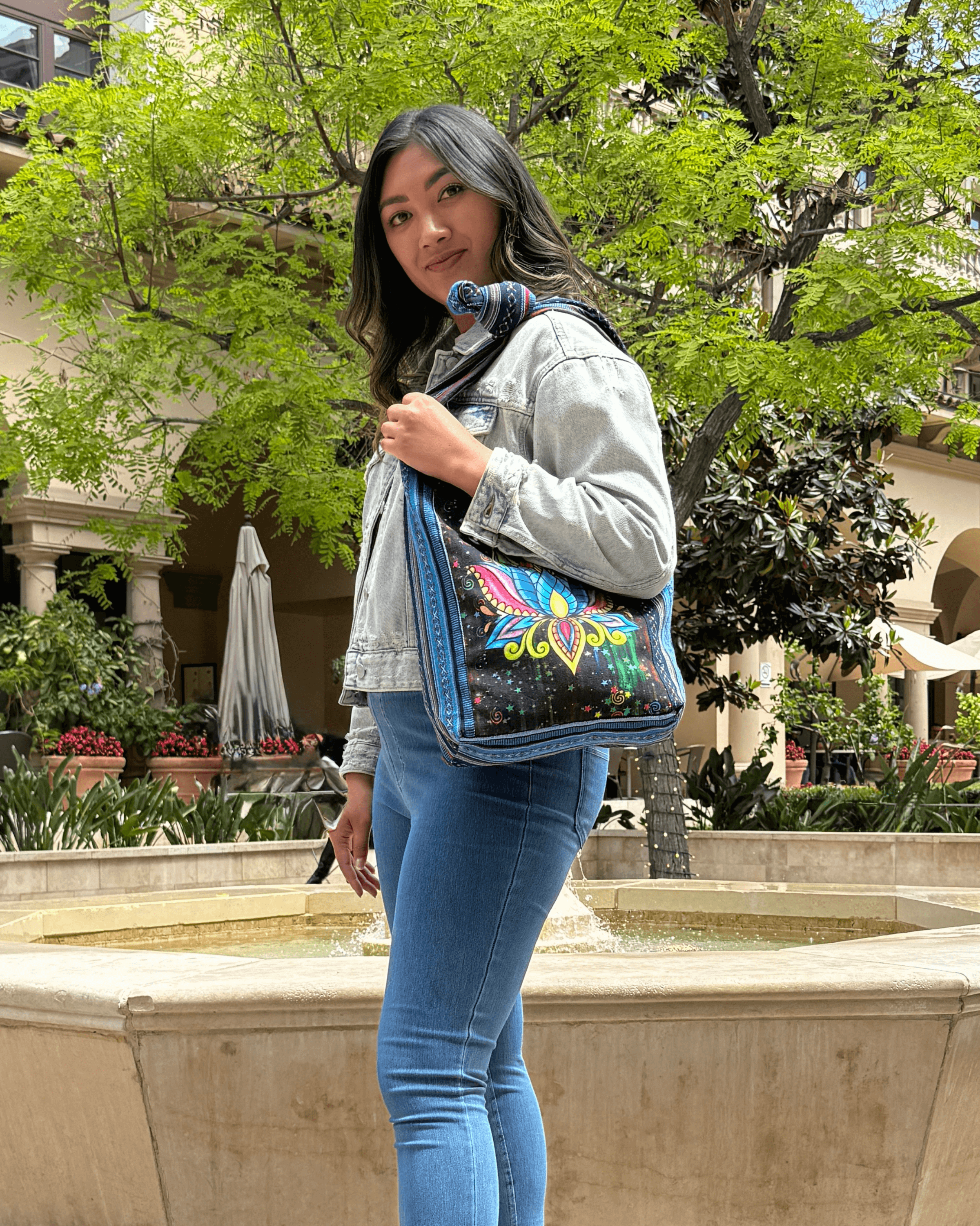 Kathmandu Collection Lotus Handmade Hobo Bag Jupiter Gear Home