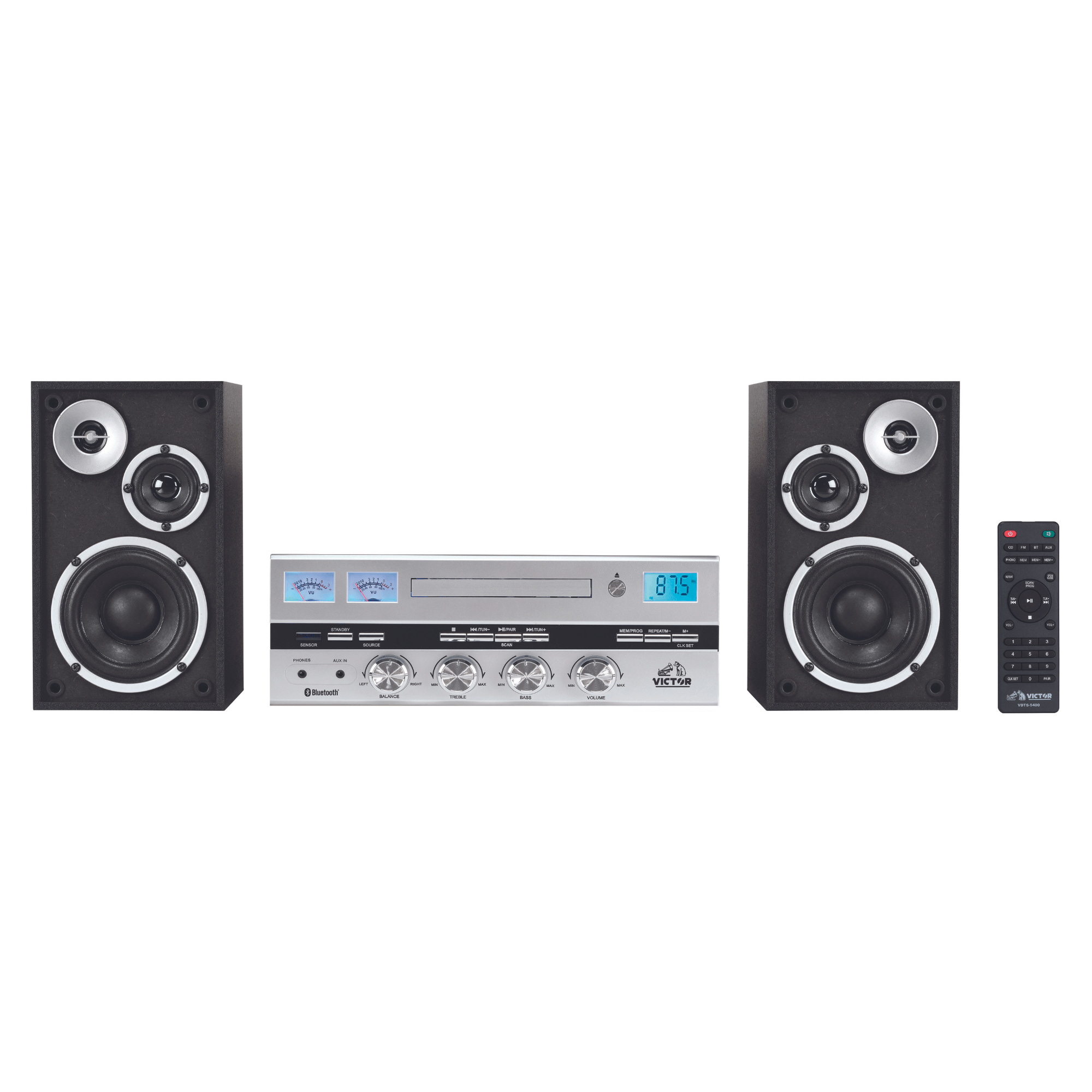 Victor Milwaukee II Desktop BT CD Stereo System - Refurbished Jupiter Gear Home