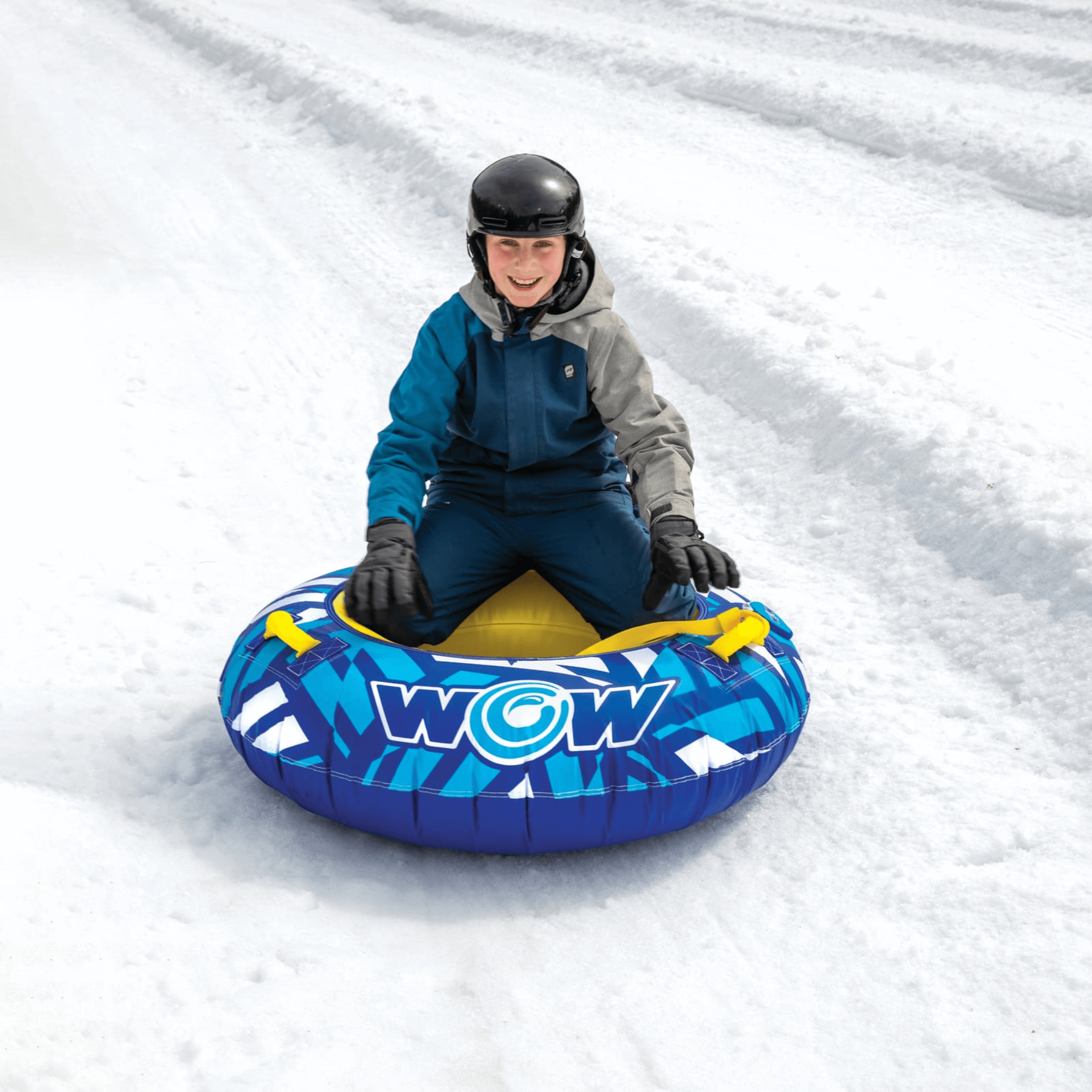 WOW Watersports Surge Tarpaulin-Bottom Snow Tube with Tow Leash Jupiter Gear Home