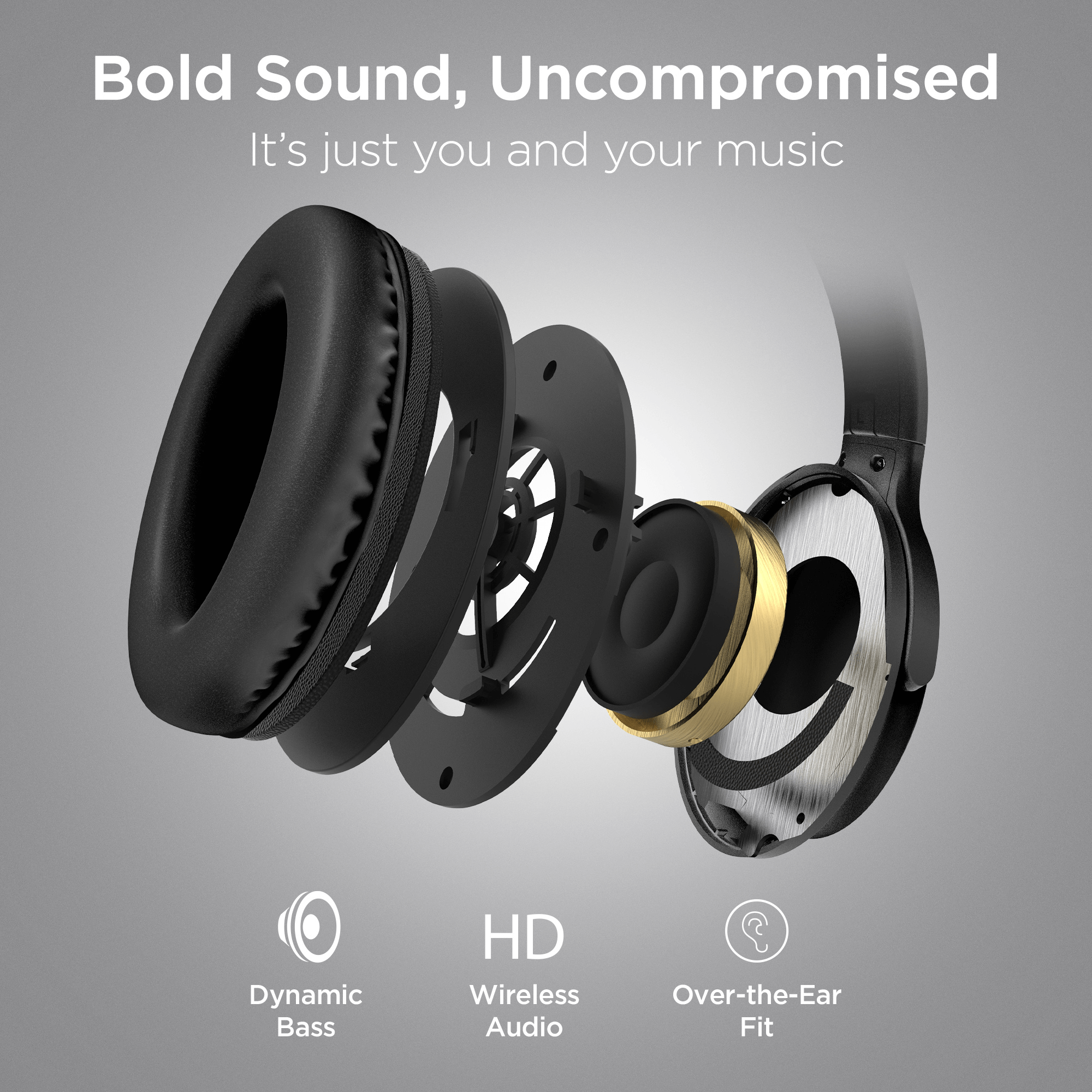 HyperGear Stealth2 ANC Wireless Headphones Jupiter Gear Home