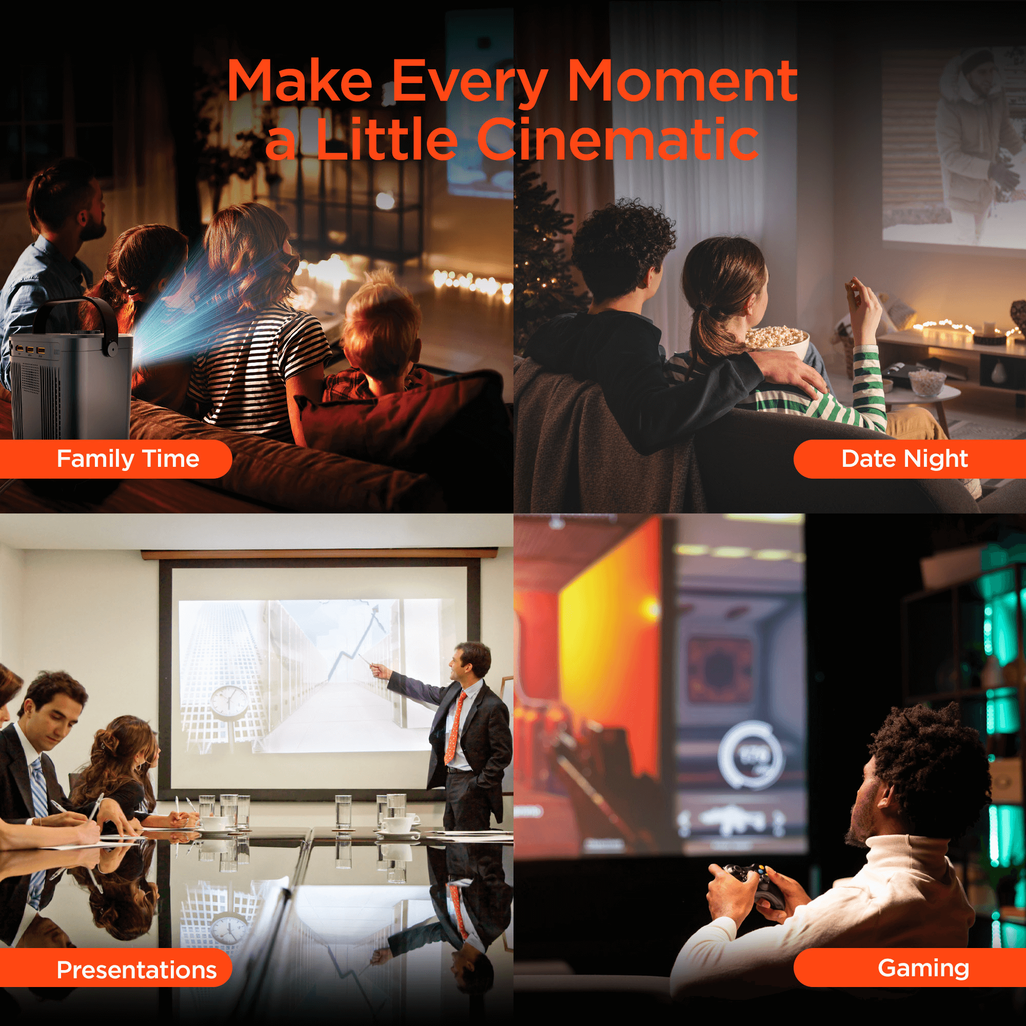 HyperGear CineMini Portable Mini Projector Jupiter Gear Home
