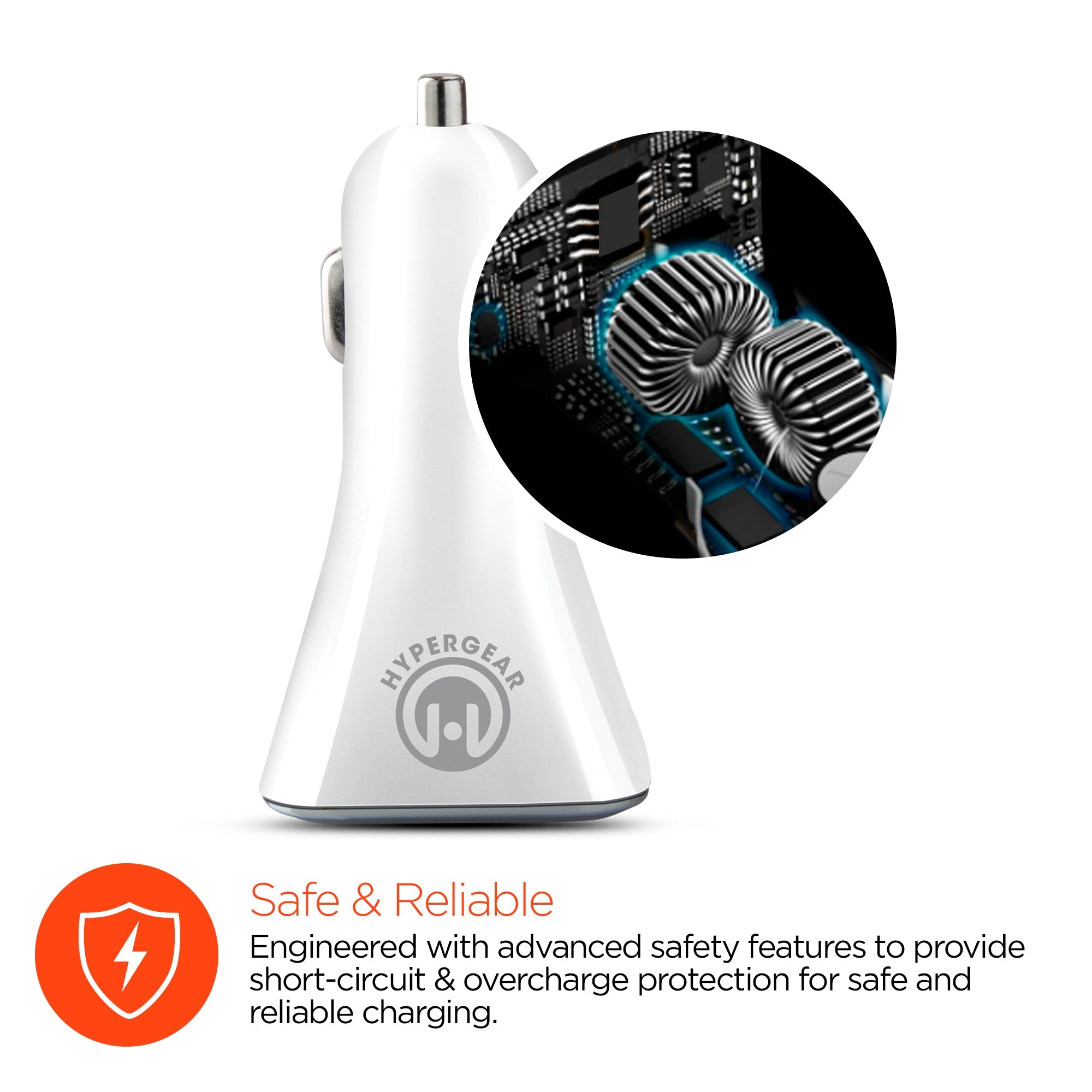 HyperGear Quad USB 6.8A Car Charger Jupiter Gear Home