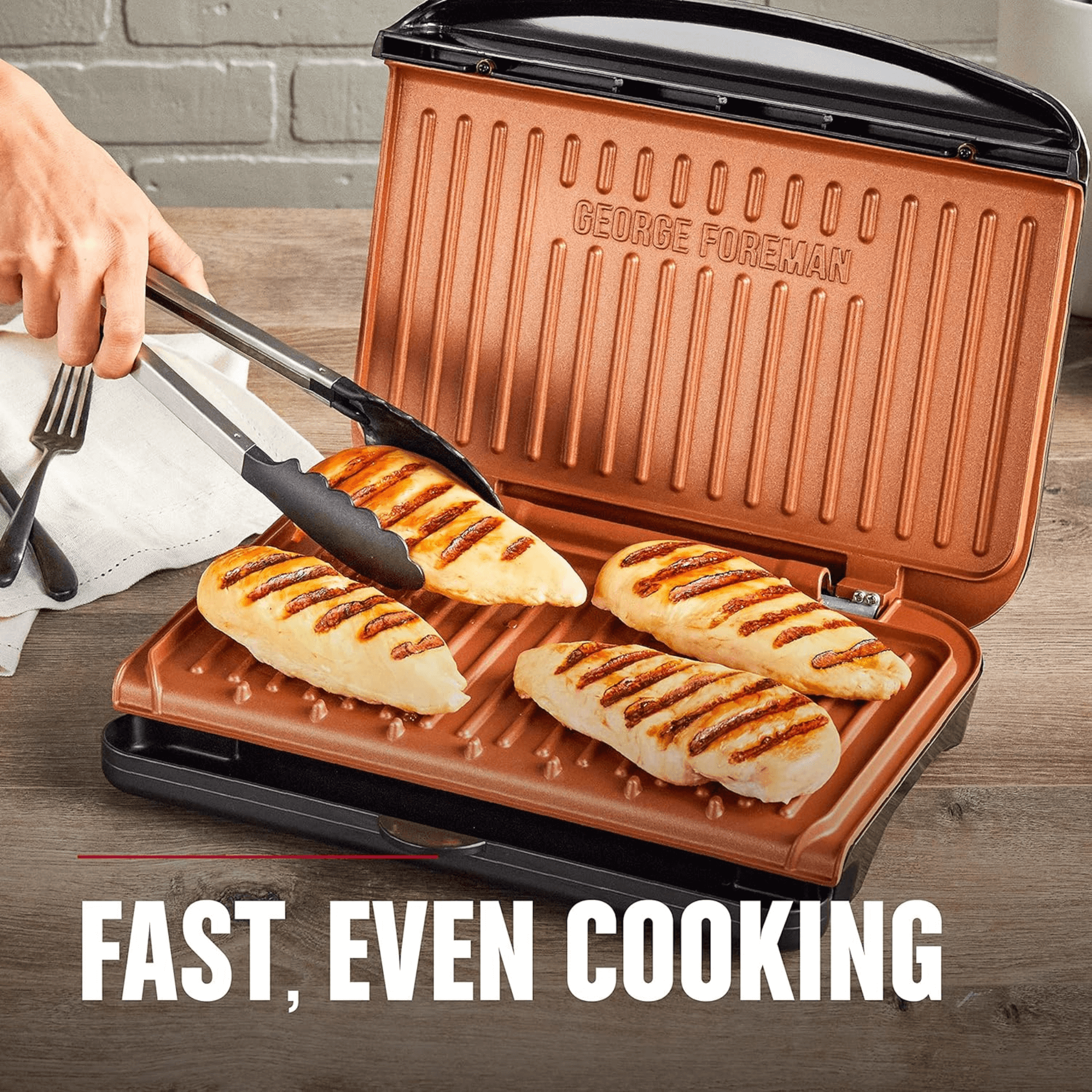 George Foreman 5-Serving Classic Plate Electric Indoor Grill and Panini Press - REFURBISHED Jupiter Gear Home