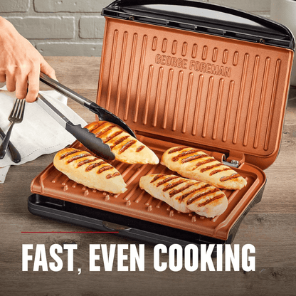 George Foreman 5-Serving Classic Plate Electric Indoor Grill and Panini Press - REFURBISHED Jupiter Gear Home