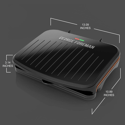 George Foreman 5-Serving Classic Plate Electric Indoor Grill and Panini Press - REFURBISHED Jupiter Gear Home