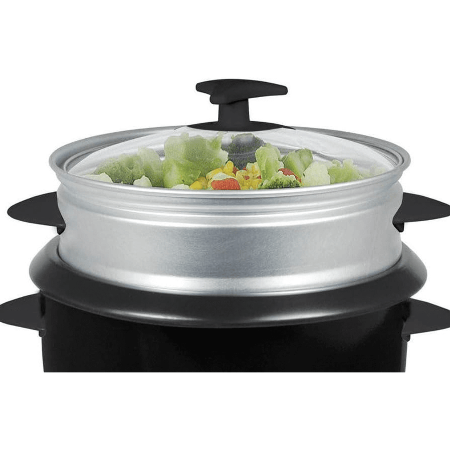 Better Chef 5-Cup - 10-Cup Cooked - Rice Cooker with Steamer and Non-Stick Pot Jupiter Gear Home