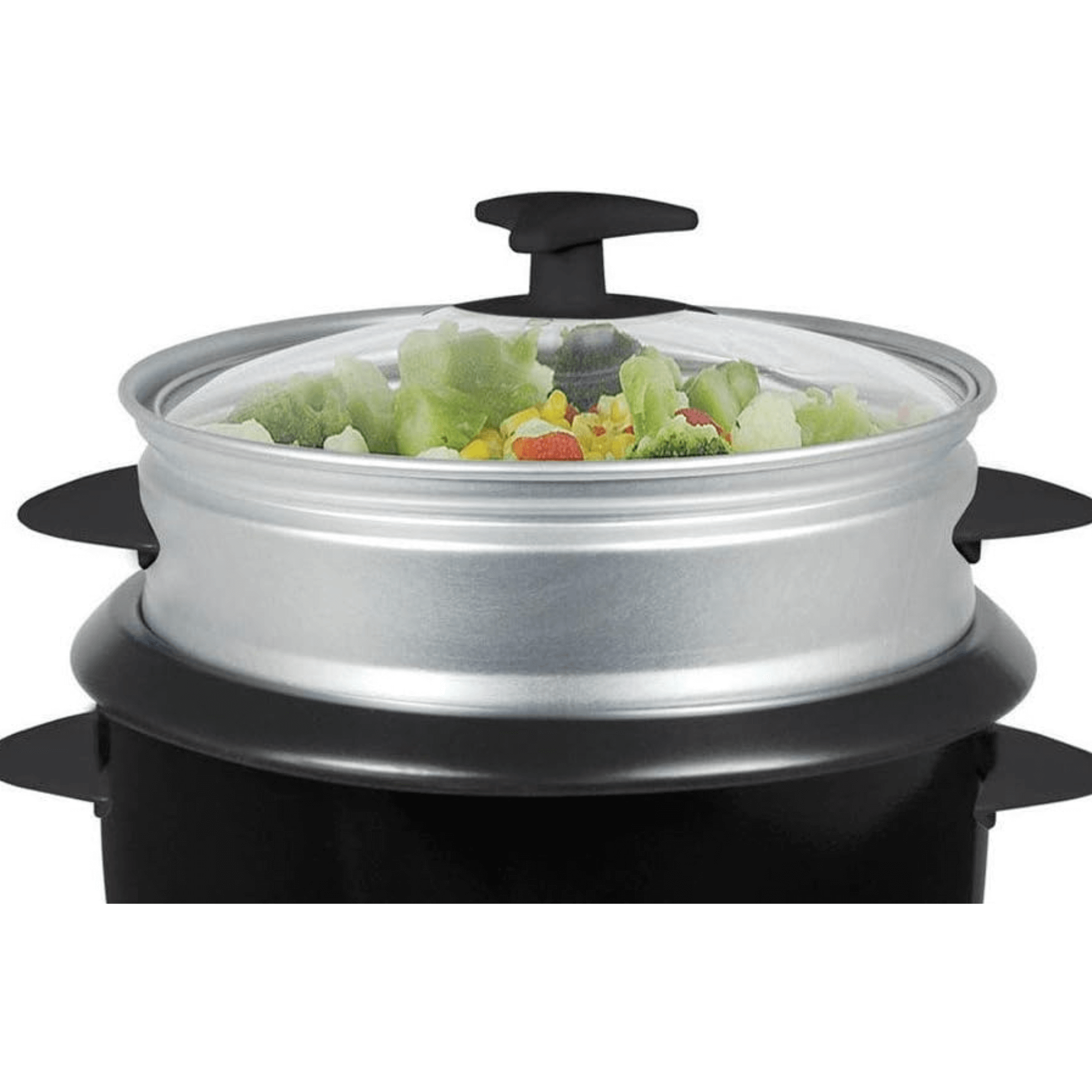Better Chef 5-Cup - 10-Cup Cooked - Rice Cooker with Steamer and Non-Stick Pot Jupiter Gear Home