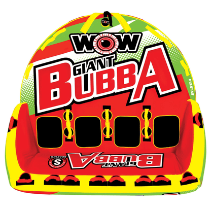 WOW Watersports Big Bubba 1 to 4 Person Inflatable Towable Deck Tube Jupiter Gear Home