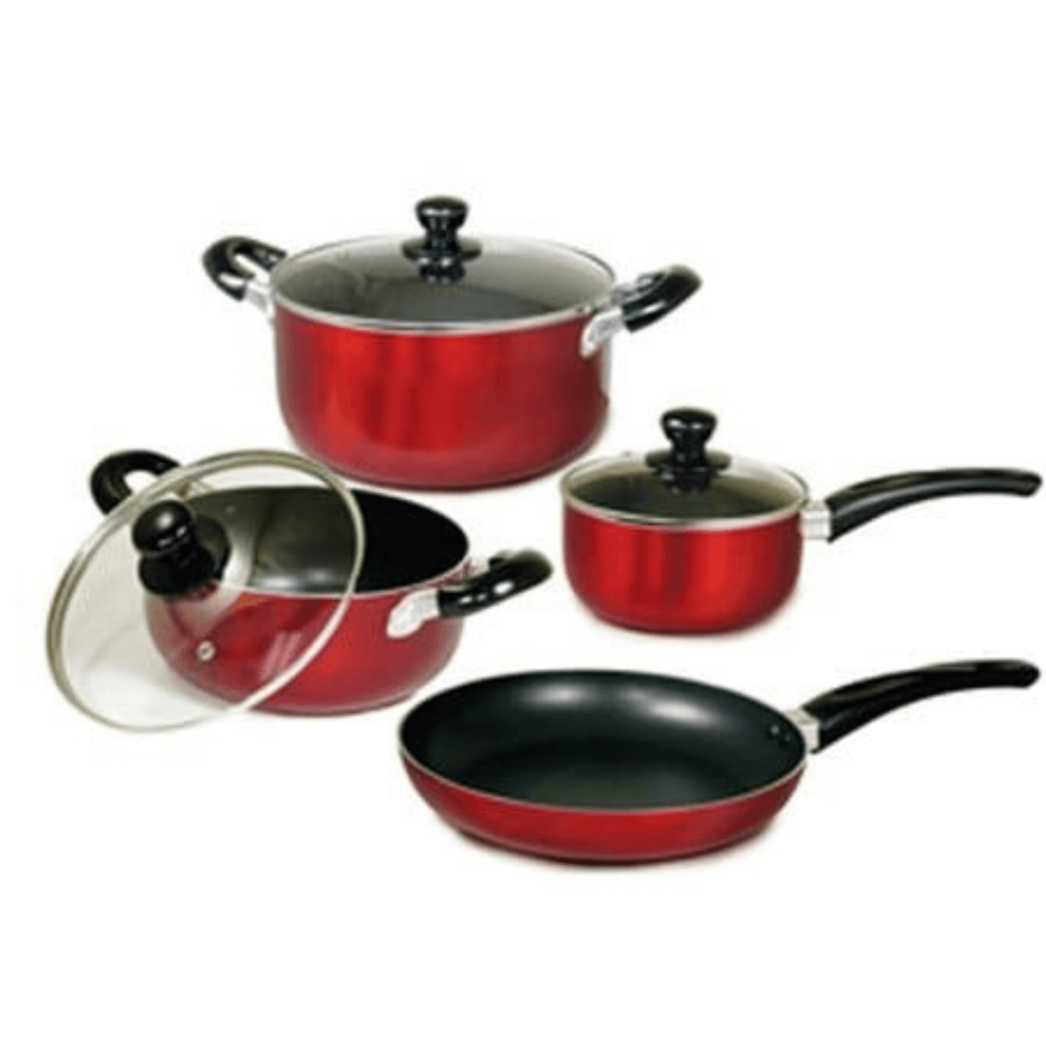 Better Chef 7-Piece Aluminum Non-Stick Cookware Set with Bakelite Handles Jupiter Gear Home
