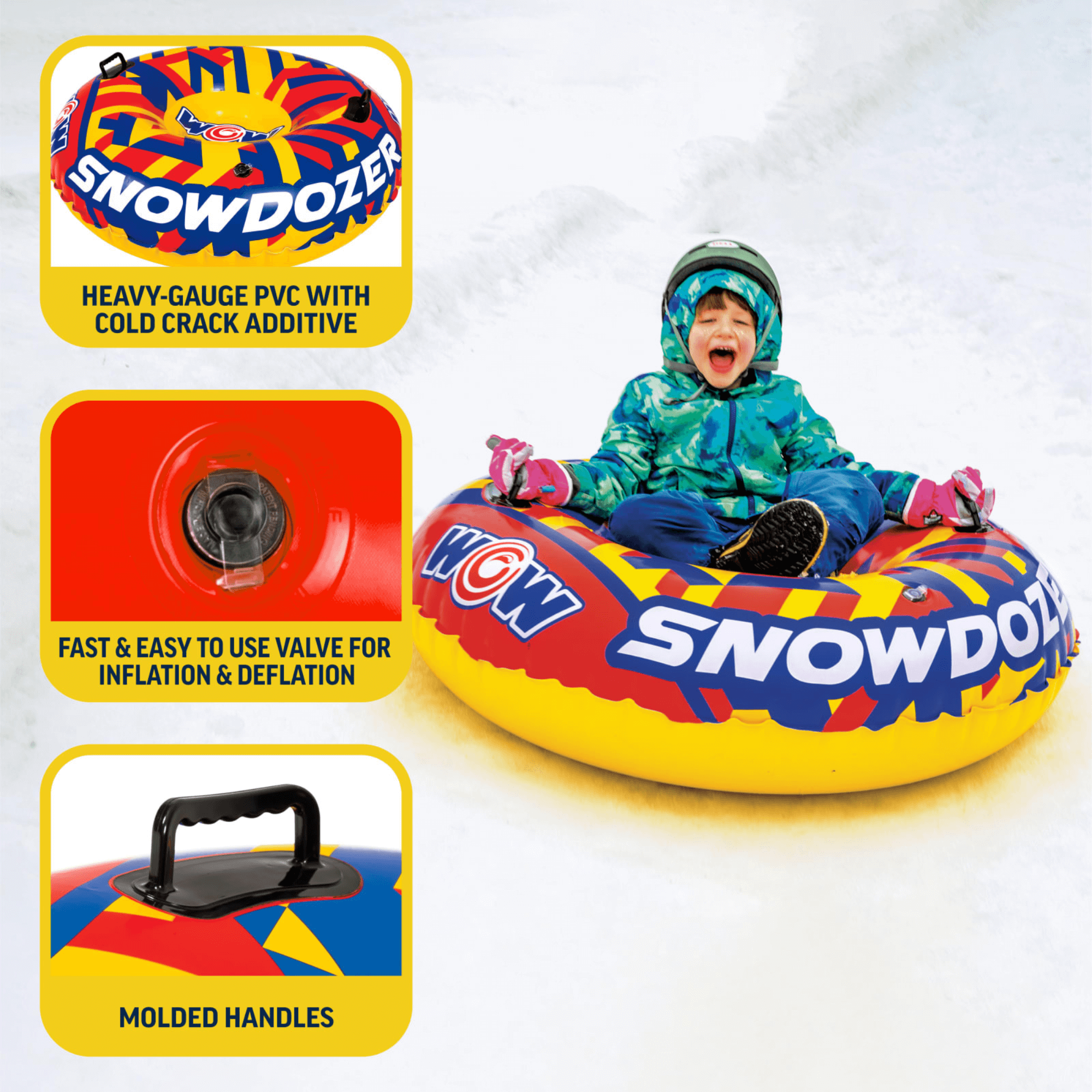 WOW Watersports SnowDozer Snow Tube for Sitting or Lying Positions Jupiter Gear Home