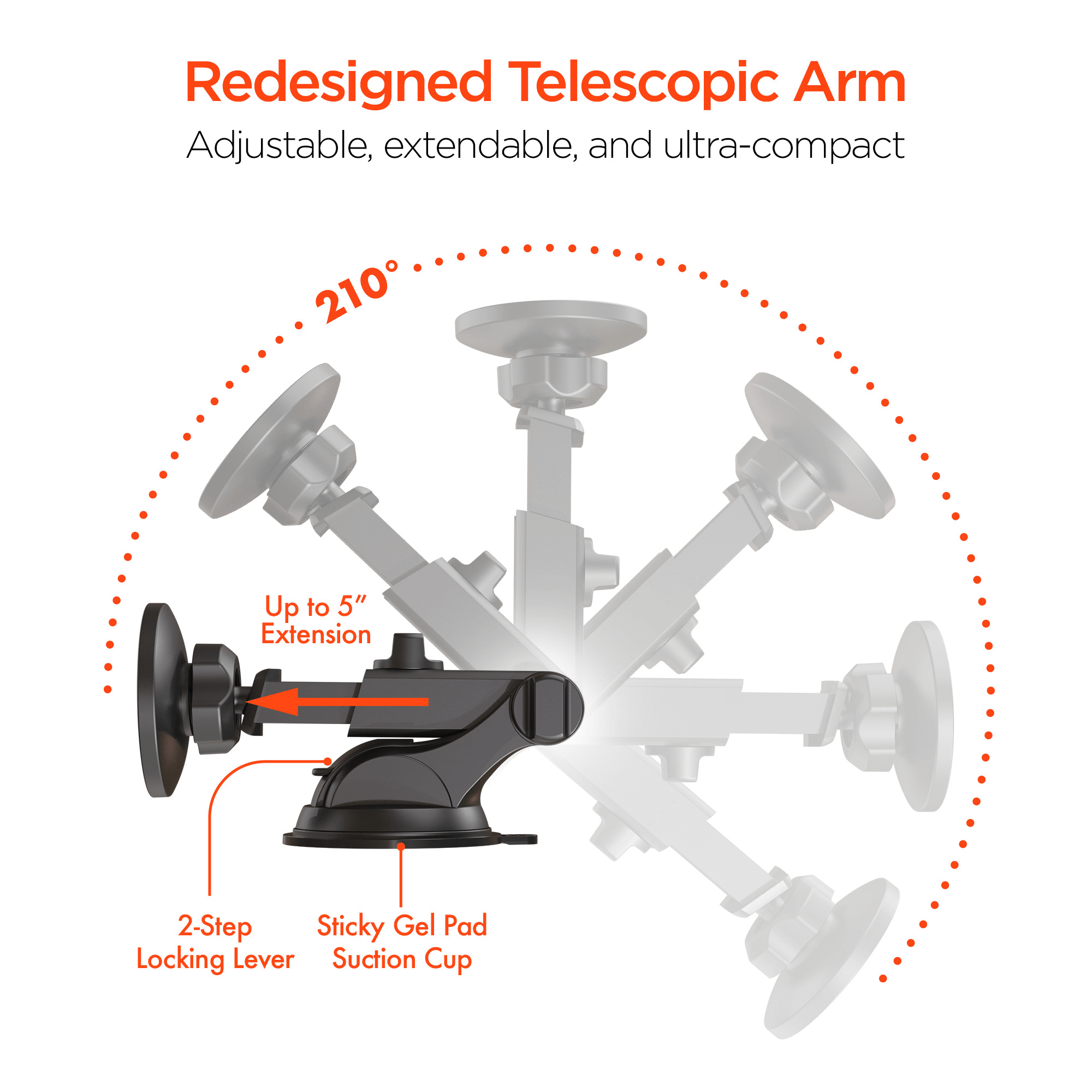 HyperGear MagGrip MagSafe Phone Mount Kit Jupiter Gear Home