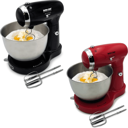 Better Chef 350W Classic Stand Mixer with Stainless Steel Bowl Jupiter Gear Home