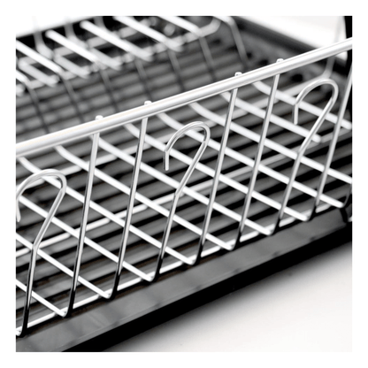 Better Chef 16" Chrome-Plated Metal Dish Rack with Drain Tray Jupiter Gear Home