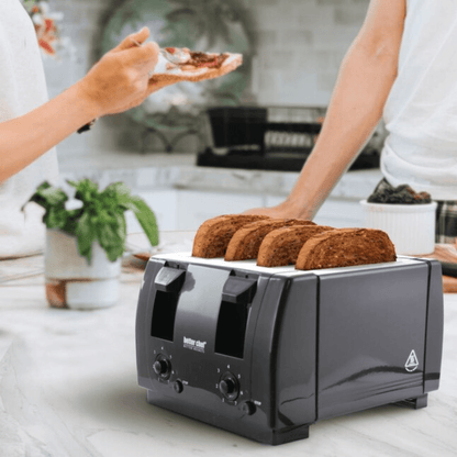 Better Chef Wide Slot 4-Slice Dual Control Toaster - REFURBISHED Jupiter Gear Home