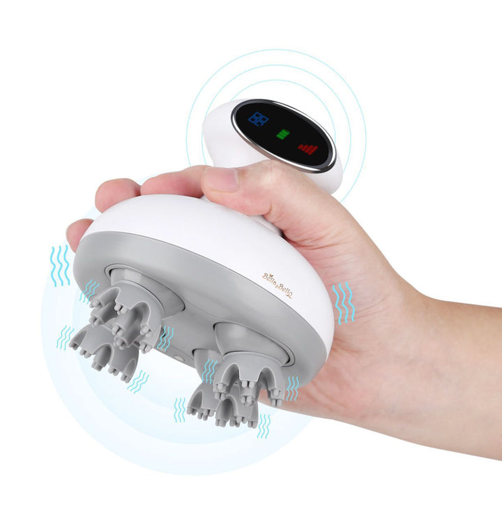 Bella2Bello Armona Electric 3D Vibrating Scalp Head &amp; Body Massager (White) 10386 Jupiter Gear Home