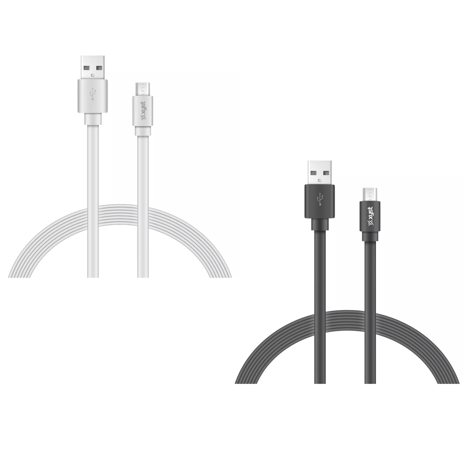Xyst Charge and Sync USB to Micro USB Flat Cable 4Ft Jupiter Gear Home