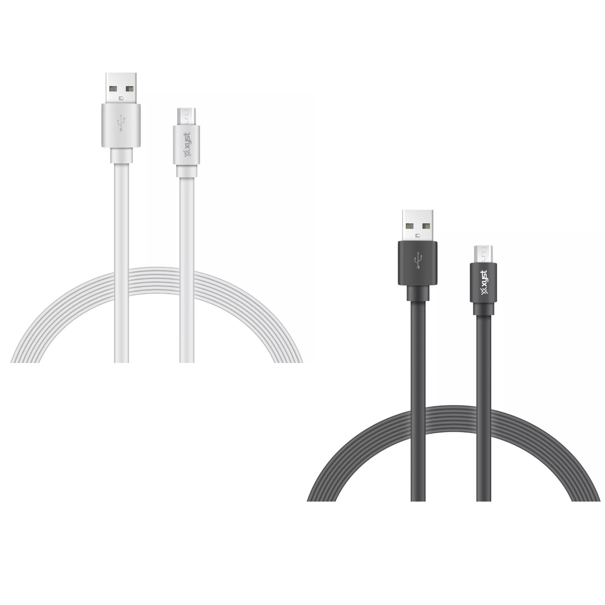 Xyst Charge and Sync USB to Micro USB Flat Cable 4Ft Jupiter Gear Home