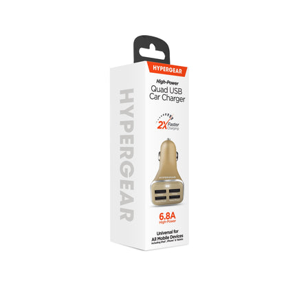 HyperGear Quad USB 6.8A Car Charger Jupiter Gear Home