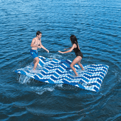 WOW Watersports Blue Chevron Water Walkway, Connects by Zipper Jupiter Gear Home