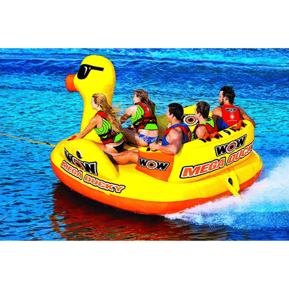 WOW Watersports Mega Ducky 5P Towable with Extra High Backrest Jupiter Gear Home