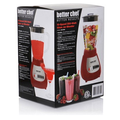 Better Chef Classic 10-Speed 5-Cup Glass Jar Blender Jupiter Gear Home