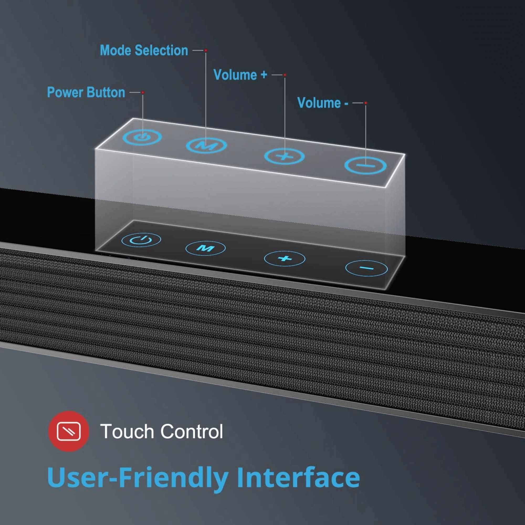 Norcent KB2020 Black Mamba Series 32" 80W Bluetooth Sound Bar with Remote Option Jupiter Gear Home