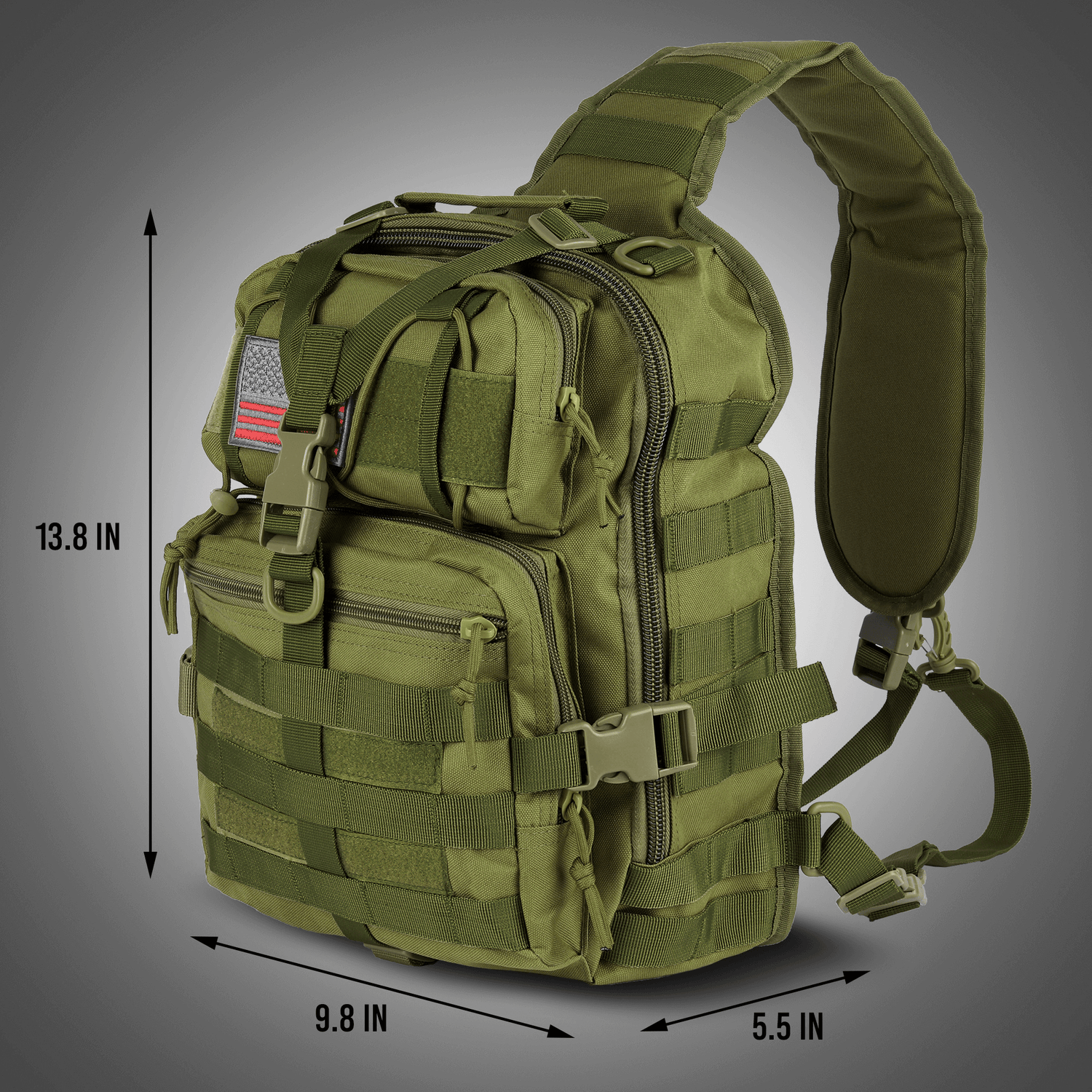 XGear Tactical 14L Range Sling Bag Backpack with Adjustable Strap Jupiter Gear Home