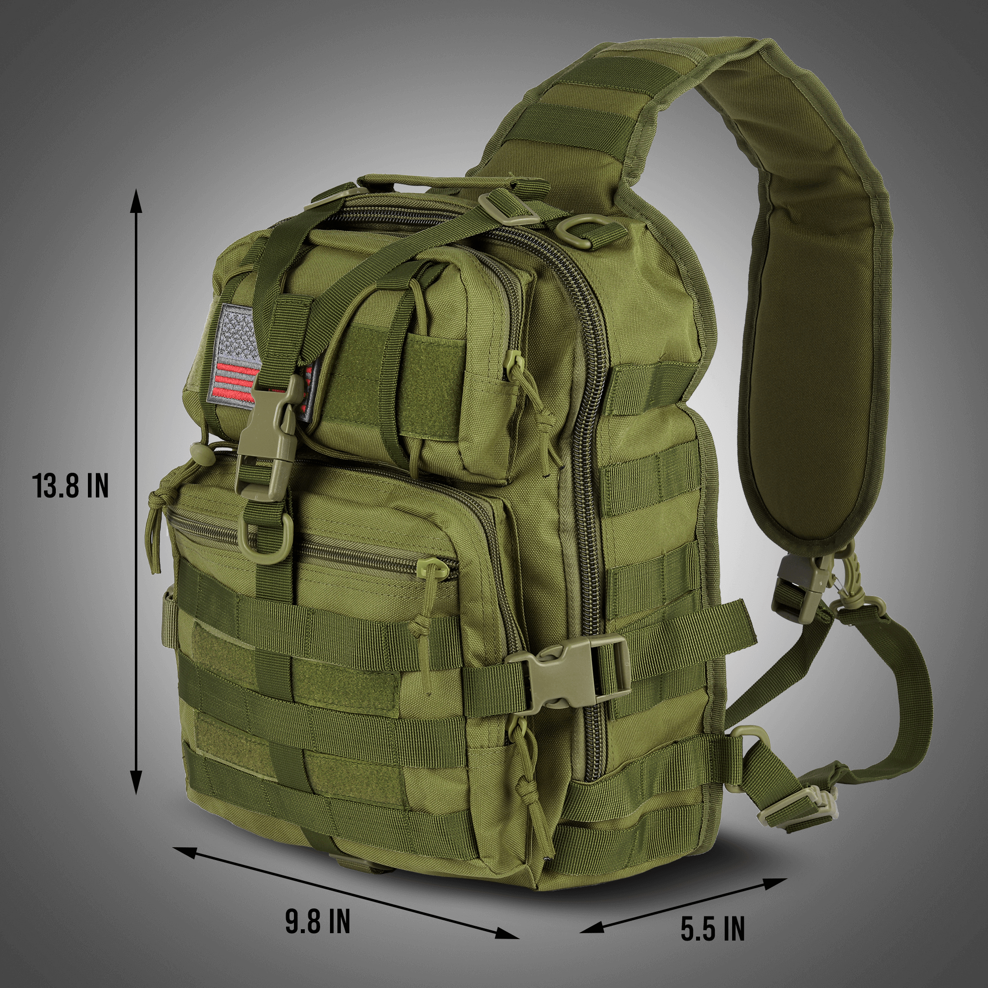 XGear Tactical 14L Range Sling Bag Backpack with Adjustable Strap Jupiter Gear Home