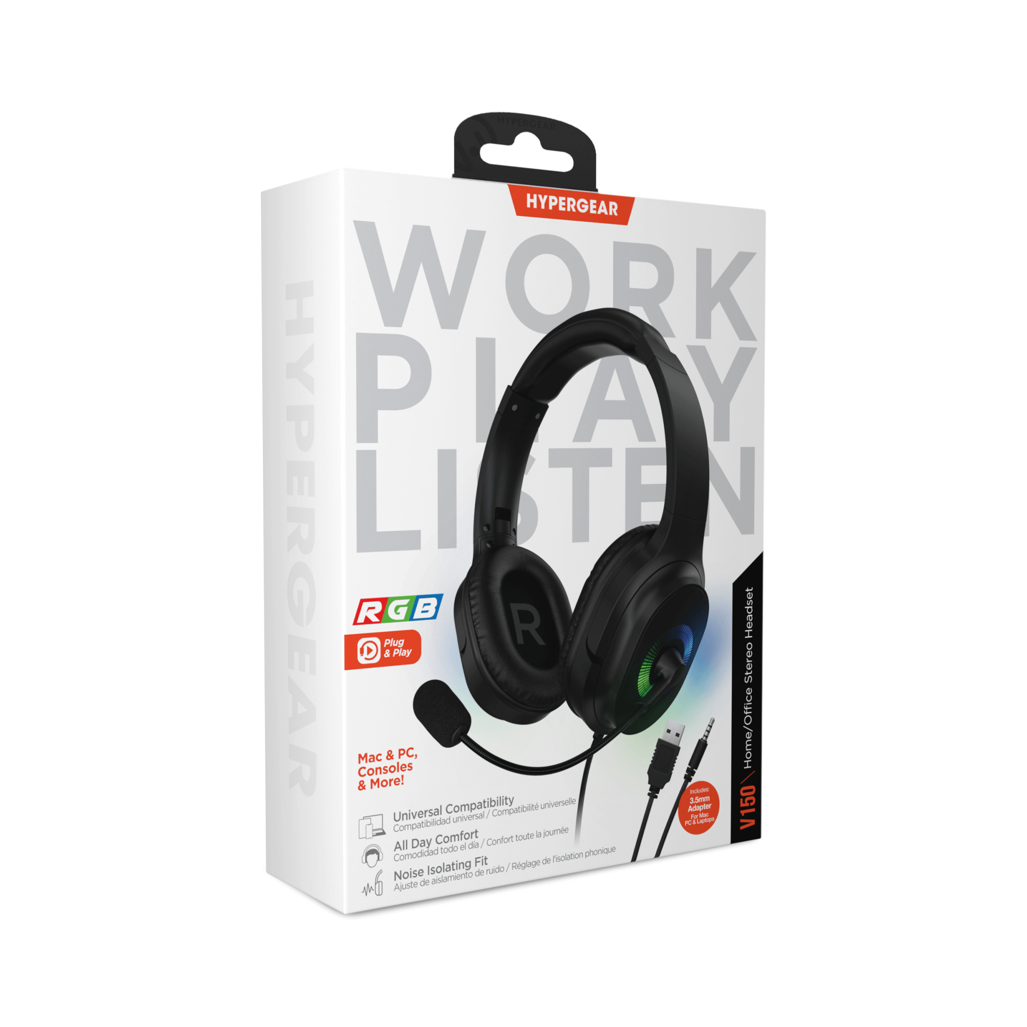 HyperGear V150 Home/Office Stereo Headset Jupiter Gear Home