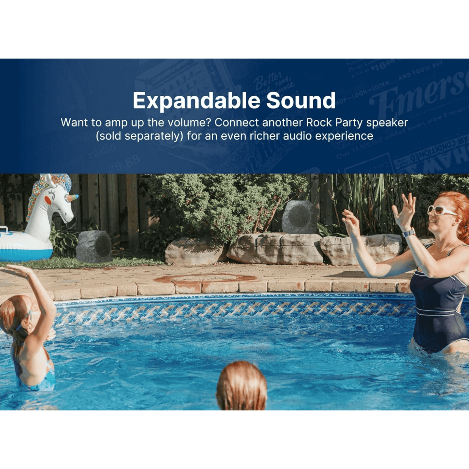 Emerson Rock Party Solar Bluetooth Speaker Jupiter Gear Home