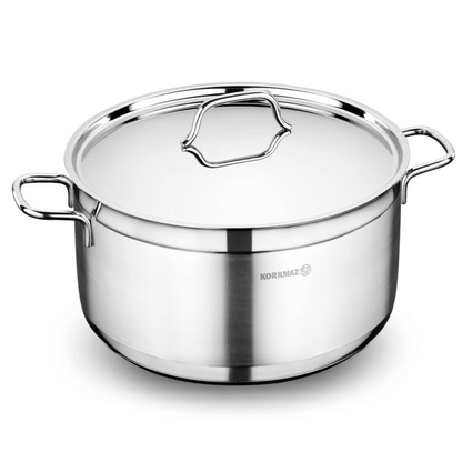 Korkmaz Alfa 6.8L Stainless Steel Casserole Dish with Lid Jupiter Gear Home