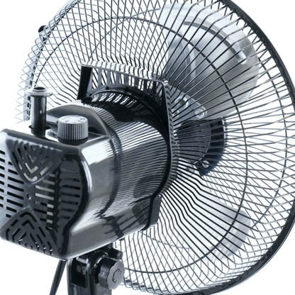 Impress Mighty Mite 10-Inch Oscillating Standing Fan with Metal Blades Jupiter Gear Home