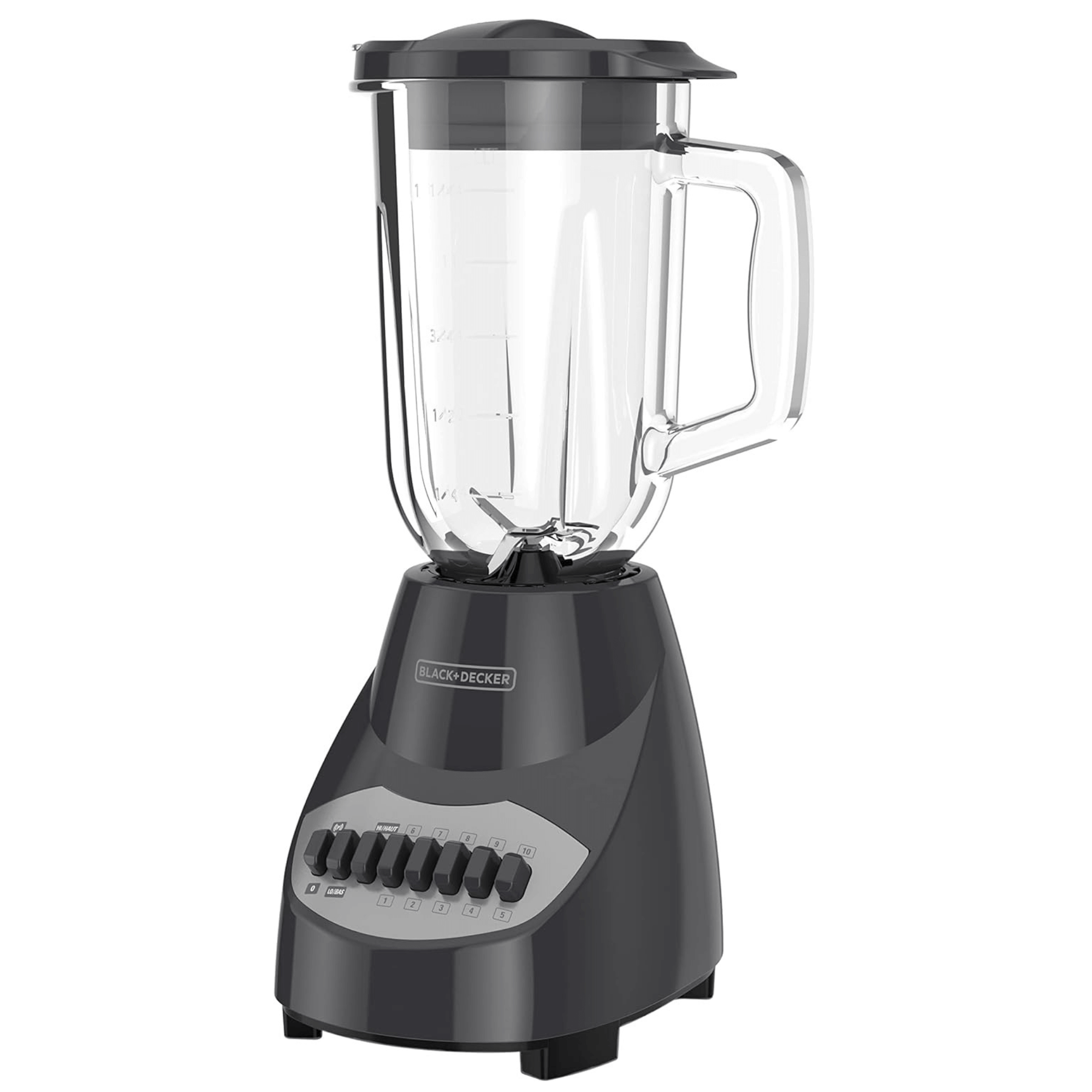 Black &amp; Decker 10-Speed 700W 4-Blade Countertop Glass Jar Blender Jupiter Gear Home