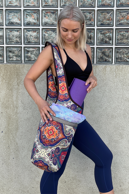 JupiterGear Yoga Mat Carrying Tote Bag with Large Size Pockets | Multipurpose and Fit Most Size Mats Jupiter Gear Home