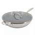 Better Chef 12.5-Inch 3-Ply Stainless Steel Nonstick Wok with Lid Jupiter Gear Home