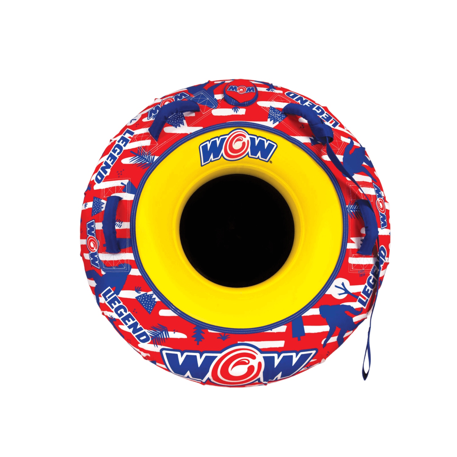 WOW Watersports Legend Hard-Bottom Snow Tube for 1 Person Jupiter Gear Home
