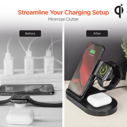 HyperGear 3-in-1 Wireless Charging Dock Jupiter Gear Home