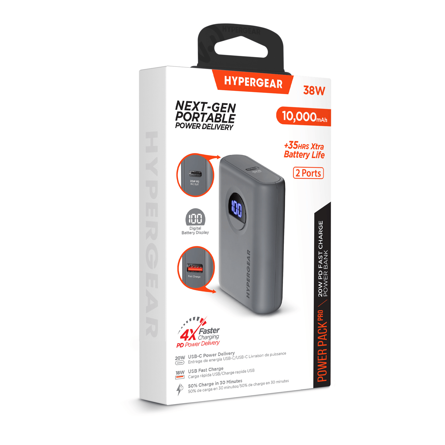 HyperGear PowerPack PRO 10000mAh 20W Power Bank Jupiter Gear Home