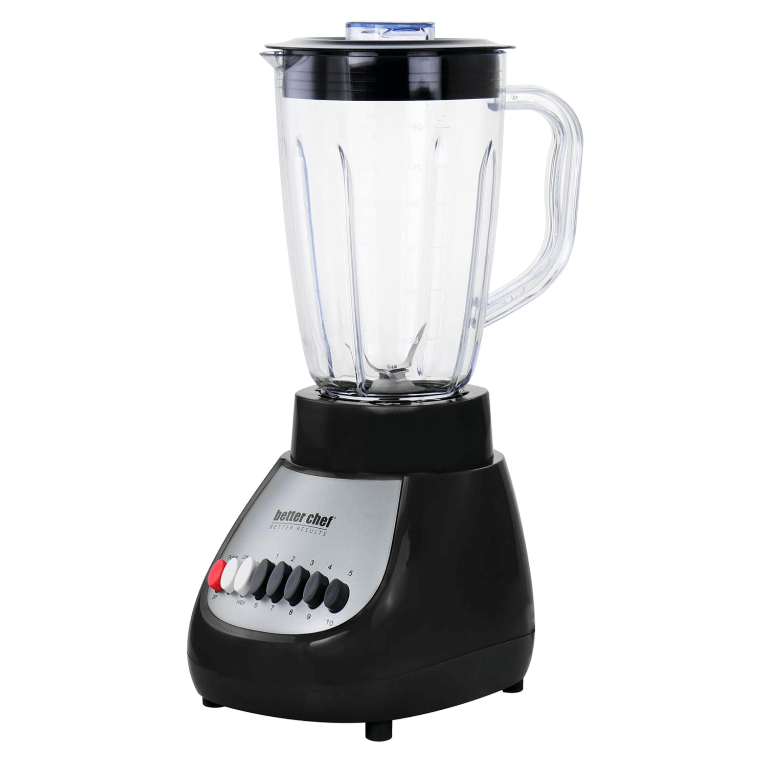 Better Chef Classic 10-Speed 6-Cup Plastic Jar Blender Jupiter Gear Home