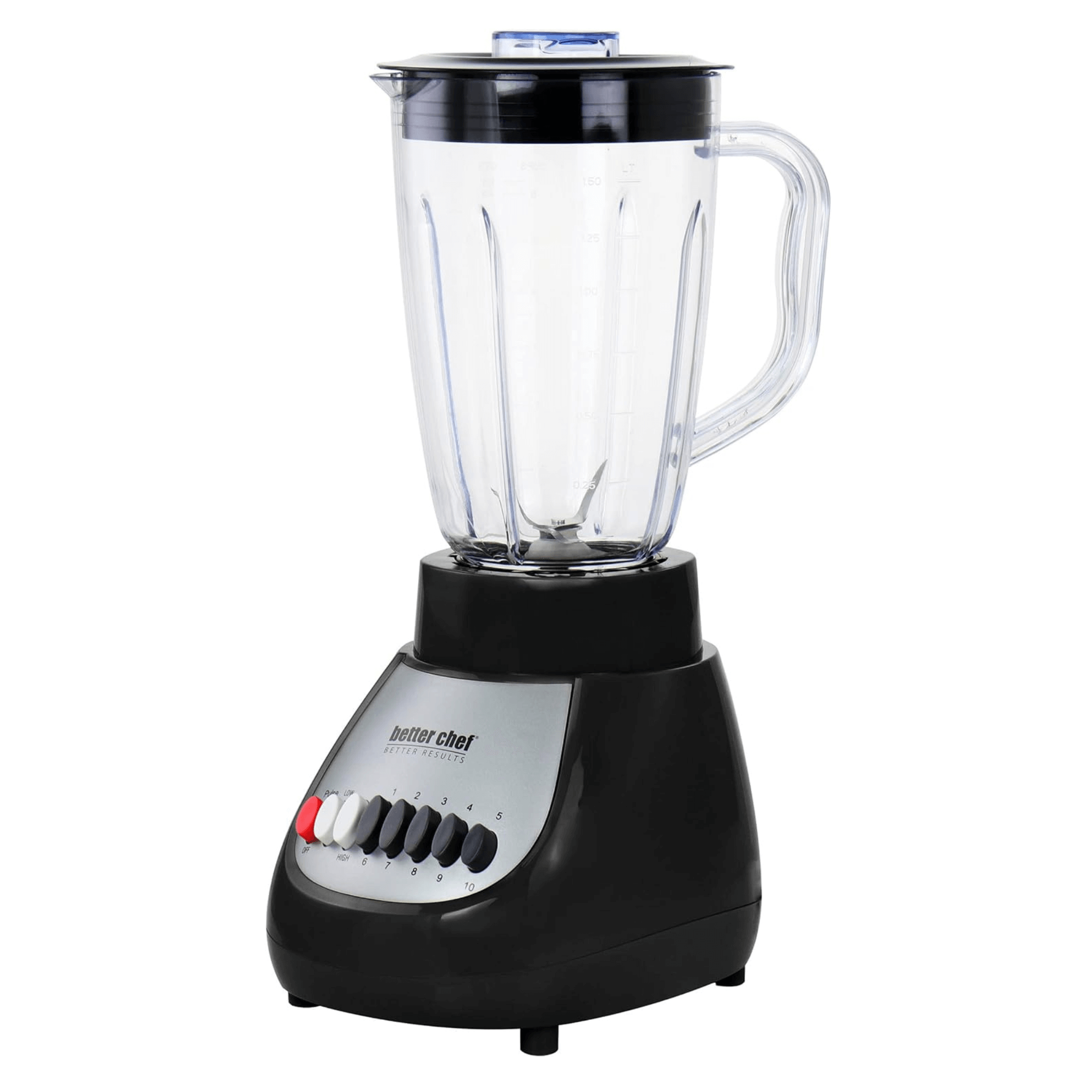 Better Chef Classic 10-Speed 6-Cup Plastic Jar Blender Jupiter Gear Home