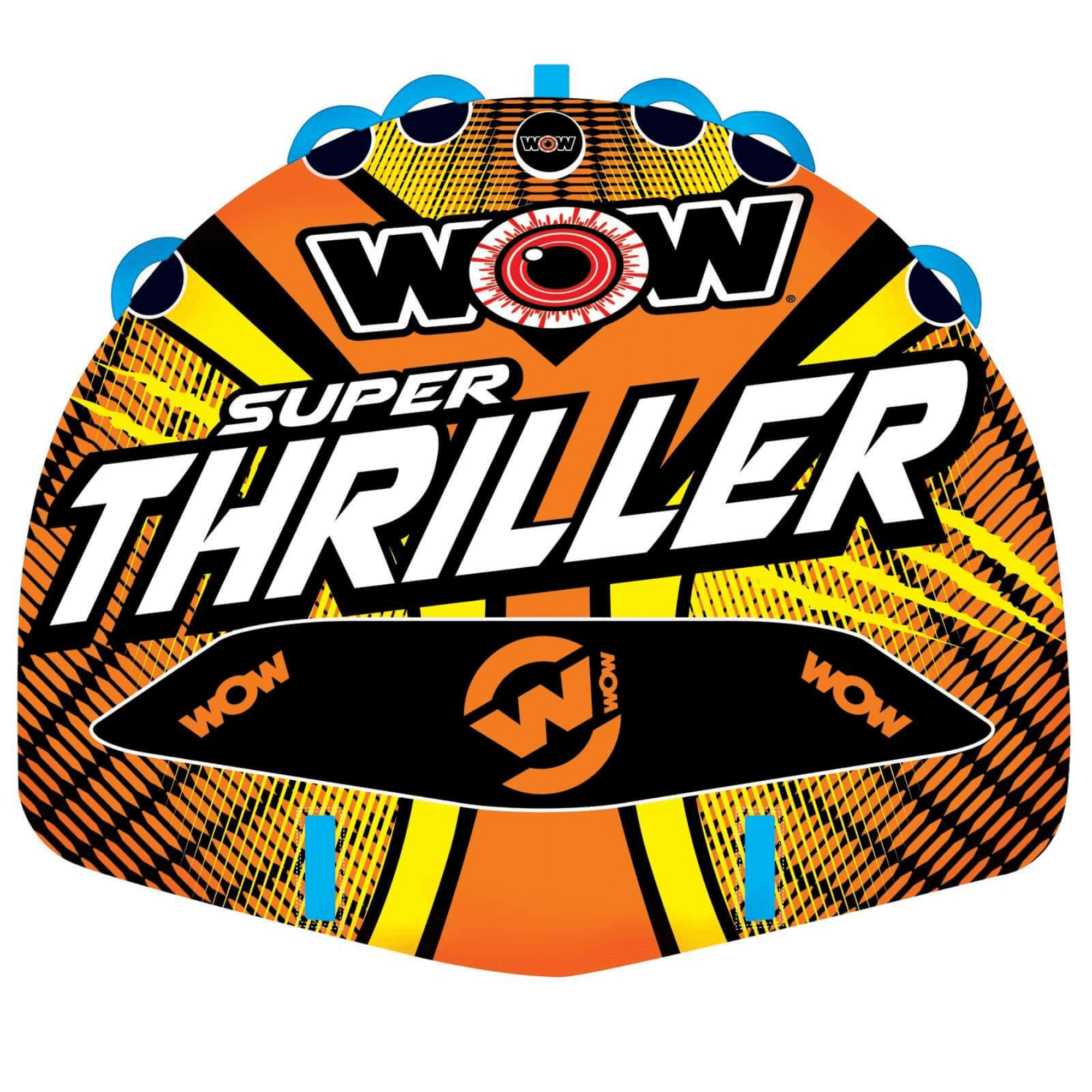 WOW Watersports Super Thriller 1 to 3 Person Inflatable Towable Deck Tube Jupiter Gear Home