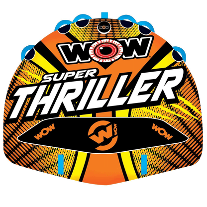 WOW Watersports Super Thriller 1 to 3 Person Inflatable Towable Deck Tube Jupiter Gear Home