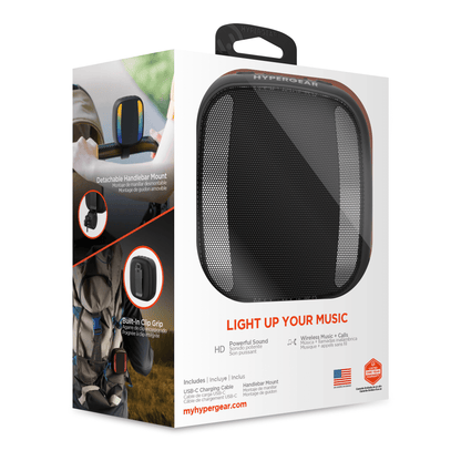 HyperGear Spin Cycle LED Wireless Bike Speaker Jupiter Gear Home