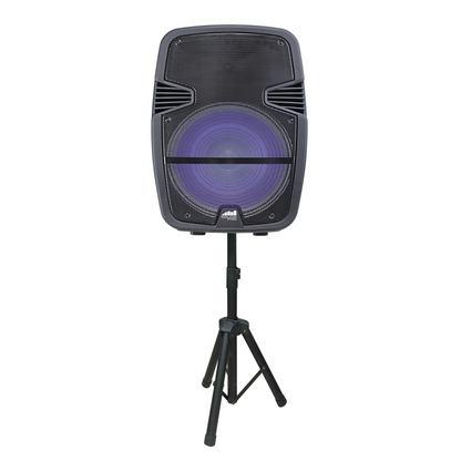 Naxa Portable 15 inch Bluetooth Party Speaker with Disco Light &amp; Stand Jupiter Gear Home